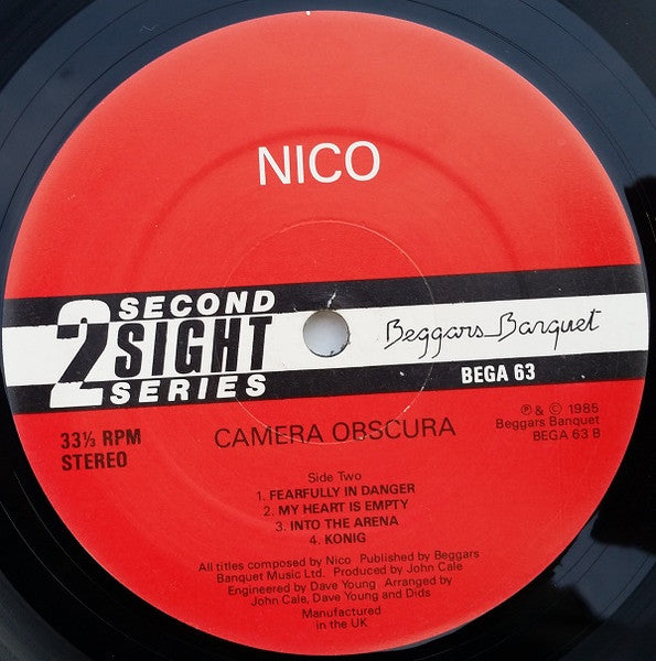 Nico, Faction – Camera Obscura LP vinyl record, image 4 of 4