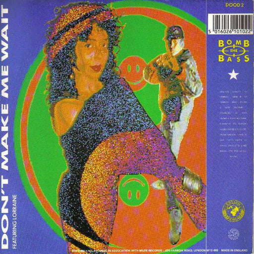 Bomb The Bass – Don't Make Me Wait / Megablast 7" vinyl record, image 1 of 4