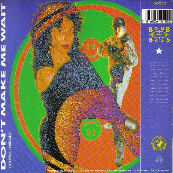 Bomb The Bass – Don't Make Me Wait / Megablast 7" vinyl record, image 1 of 4