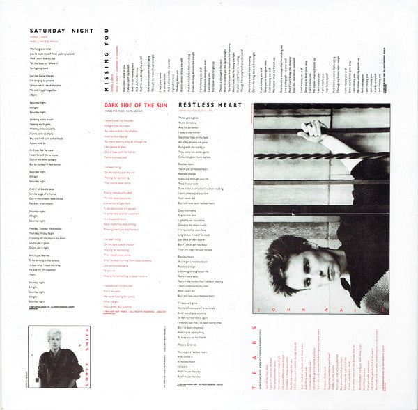John Waite – No Brakes LP vinyl record, image 5 of 6