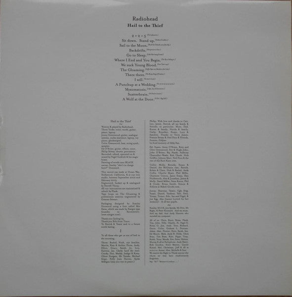 Radiohead – Hail To The Thief (2xLP) LP vinyl record, image 9 of 10