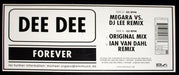 Dee Dee – Forever 12" vinyl record, image 2 of 4