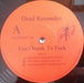 Dead Kennedys – Too Drunk To Fuck 12" vinyl record, image 3 of 5