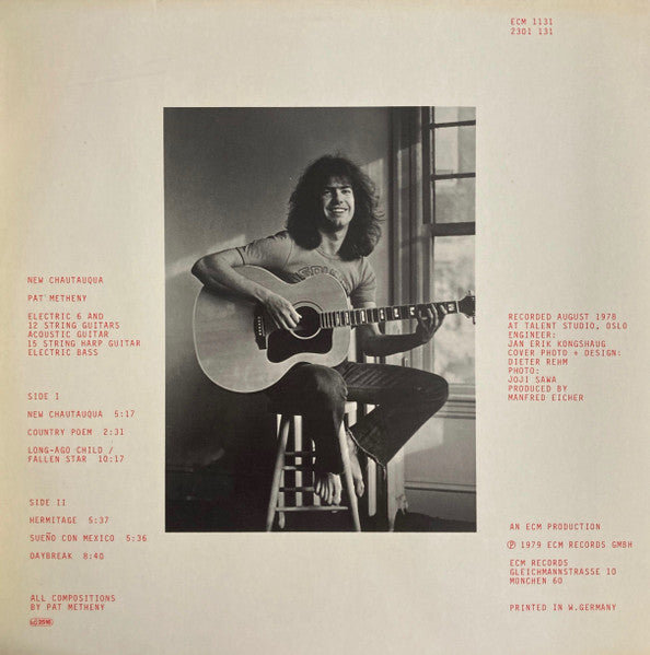 Pat Metheny – New Chautauqua LP vinyl record, image 2 of 4