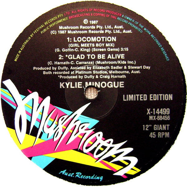Kylie Minogue – Locomotion - Chugga-Motion Mix 12" vinyl record, image 3 of 3