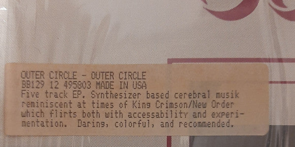 Outer Circle – Outer Circle 12" vinyl record, image 5 of 5