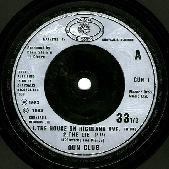 The Gun Club – Death Party 7" vinyl record, image 4 of 5