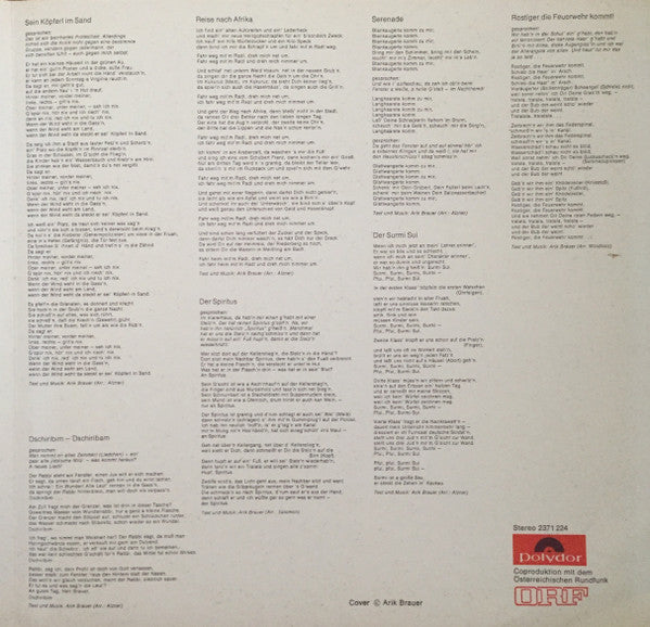 Arik Brauer – Arik Brauer LP vinyl record, image 6 of 8