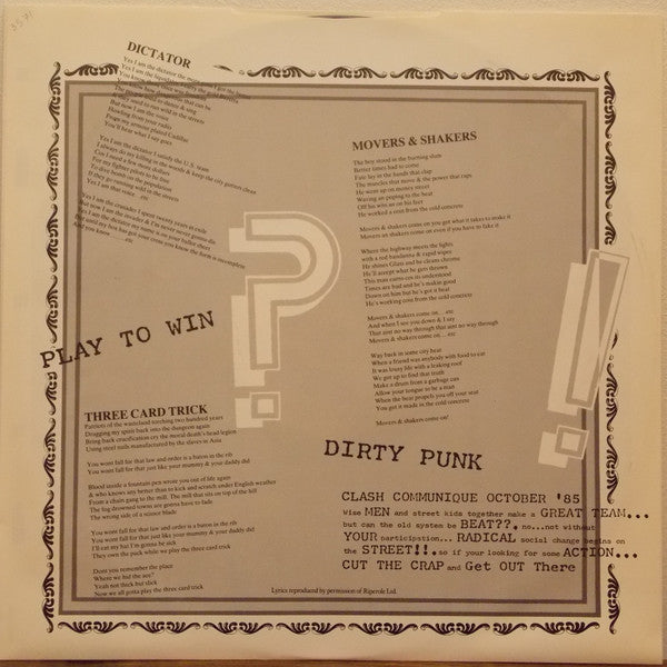 The Clash – Cut The Crap LP vinyl record, image 5 of 10