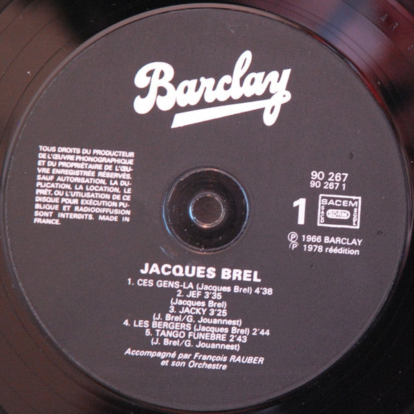 Jacques Brel – 7 - Ces Gens Là LP vinyl record, image 6 of 8