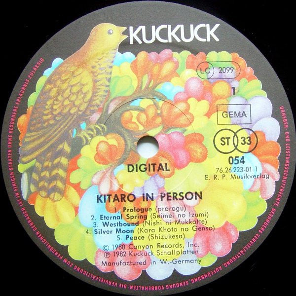 Kitaro – In Person Digital LP vinyl record, image 3 of 5
