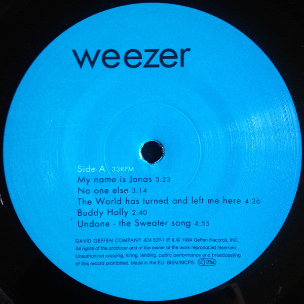 Weezer – Weezer LP vinyl record, image 3 of 7