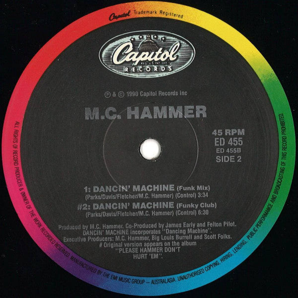 MC Hammer – U Can't Touch This 12" vinyl record, image 4 of 4