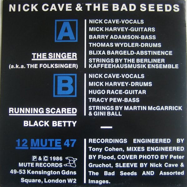 Nick Cave & The Bad Seeds – The Singer 12" vinyl record, image 2 of 4