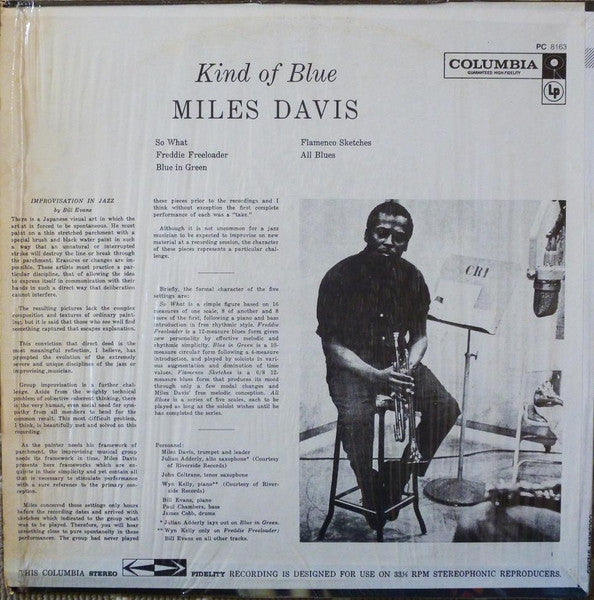 Miles Davis – Kind Of Blue LP vinyl record, image 2 of 4