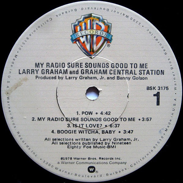 Graham Central Station – My Radio Sure Sounds Good To Me LP vinyl record, image 3 of 6