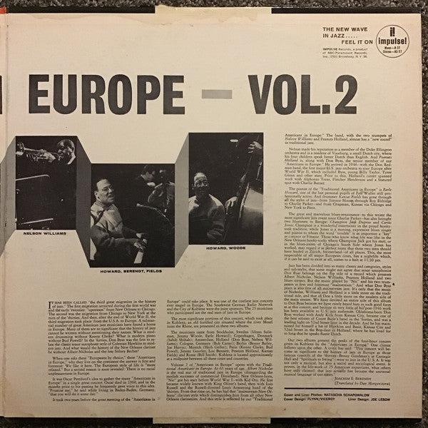 Various – Americans In Europe, Vol.2 LP vinyl record, image 3 of 6