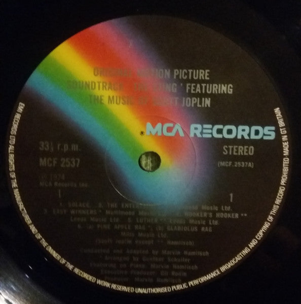 Marvin Hamlisch – The Sting (Original Motion Picture Soundtrack) LP vinyl record, image 3 of 8