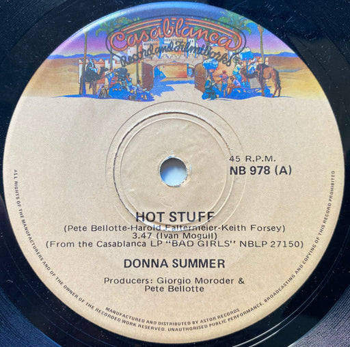 Donna Summer – Hot Stuff 7" vinyl record, image 1 of 2