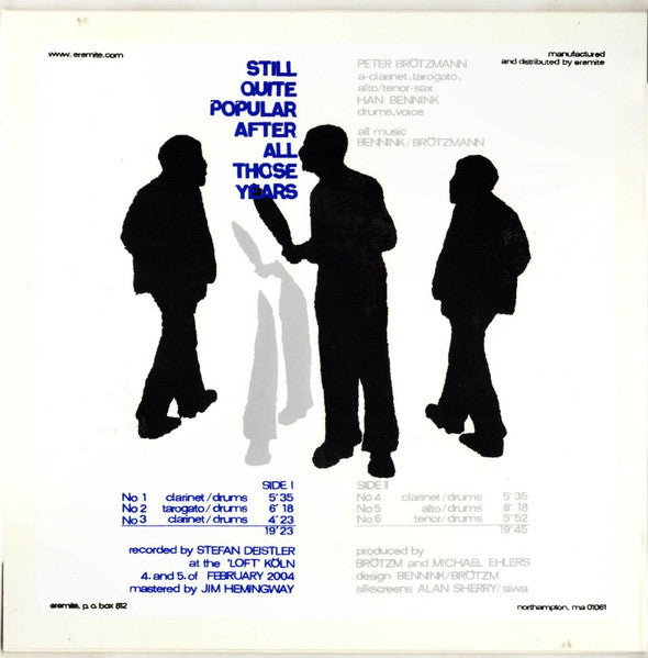 Brötzmann / Bennink – Still Quite Popular After All Those Years LP vinyl record, image 2 of 4