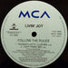 Livin' Joy – Follow The Rules 12" vinyl record, image 4 of 4
