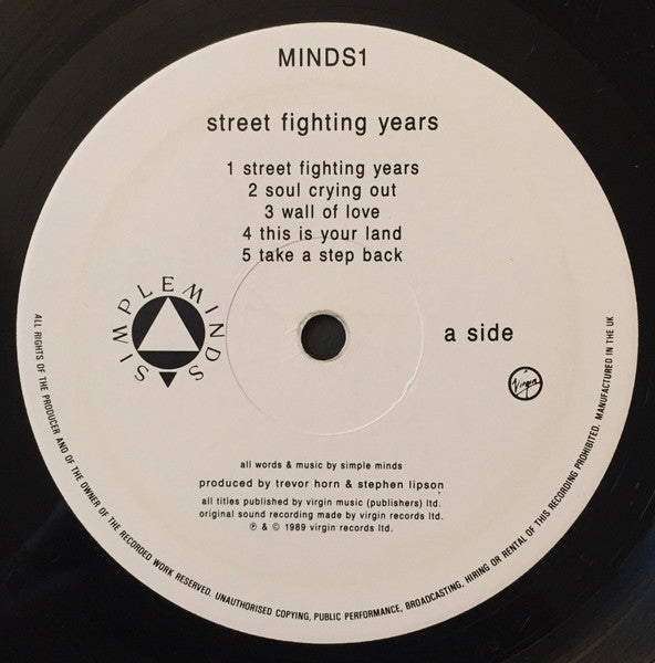 Simple Minds – Street Fighting Years LP vinyl record, image 6 of 10