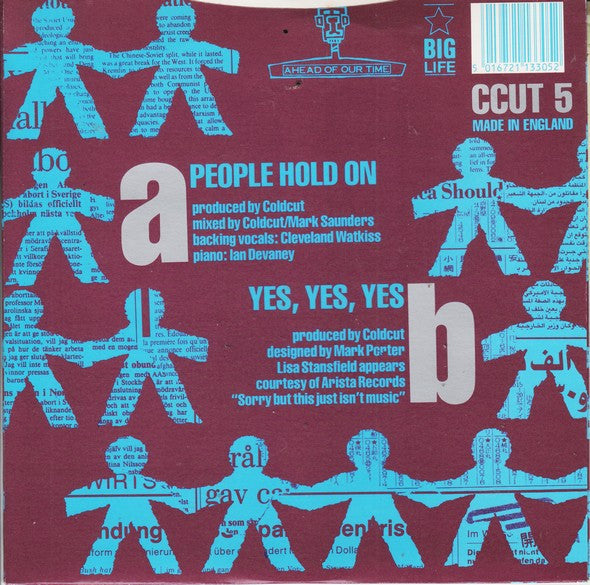 Coldcut, Lisa Stansfield – People Hold On 7" vinyl record, image 2 of 4