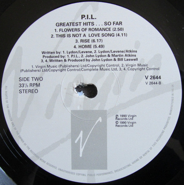 Public Image Limited – The Greatest Hits, So Far (2xLP) LP vinyl record, image 4 of 10