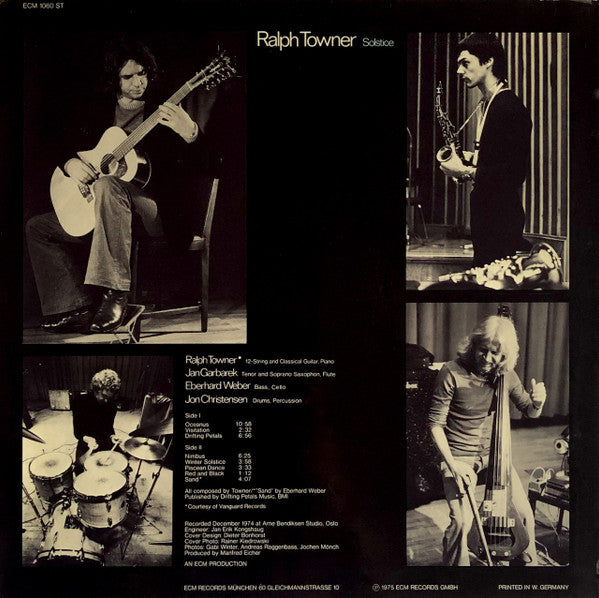 Ralph Towner – Solstice LP vinyl record, image 3 of 5