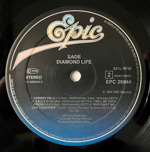 Sade – Diamond Life LP vinyl record, image 5 of 10
