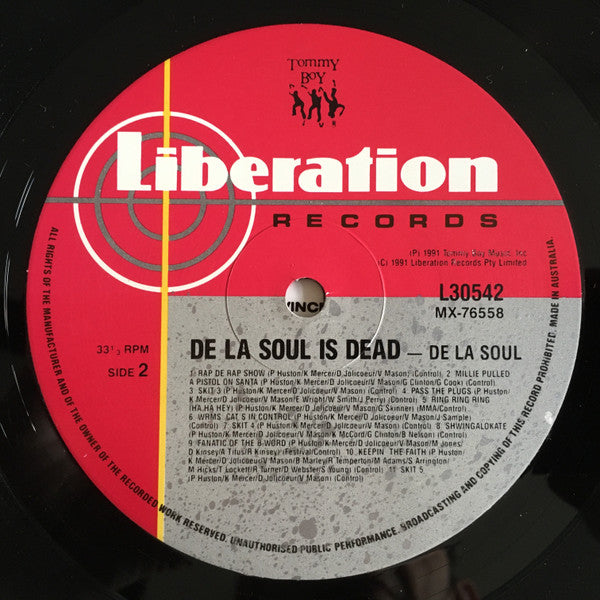 De La Soul – De La Soul Is Dead LP vinyl record, image 6 of 6