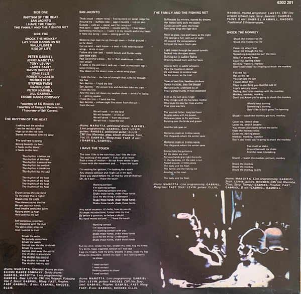 Peter Gabriel – Peter Gabriel LP vinyl record, image 5 of 6