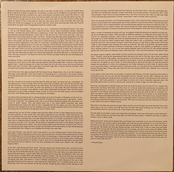 Sonic Youth – Sonic Youth LP vinyl record, image 8 of 9