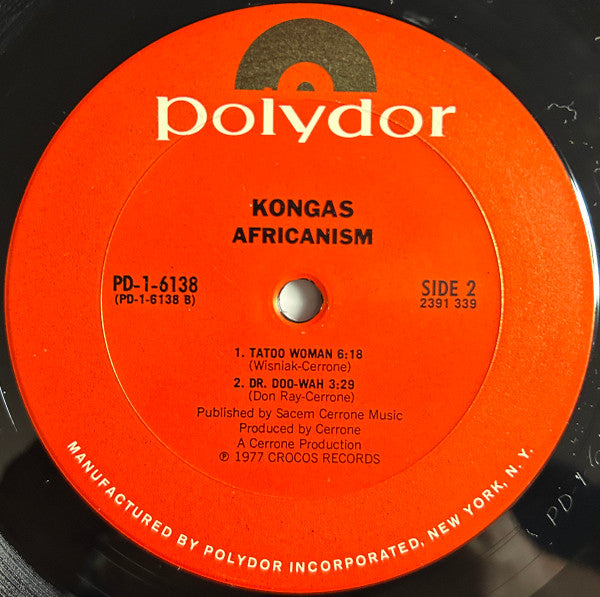 Kongas – Africanism LP vinyl record, image 4 of 4