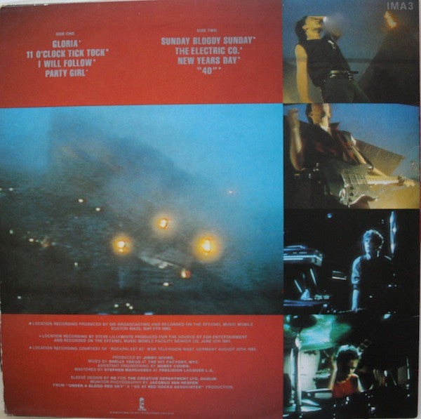 U2 – Live "Under A Blood Red Sky" LP vinyl record, image 2 of 4