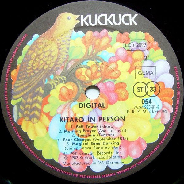 Kitaro – In Person Digital LP vinyl record, image 4 of 5