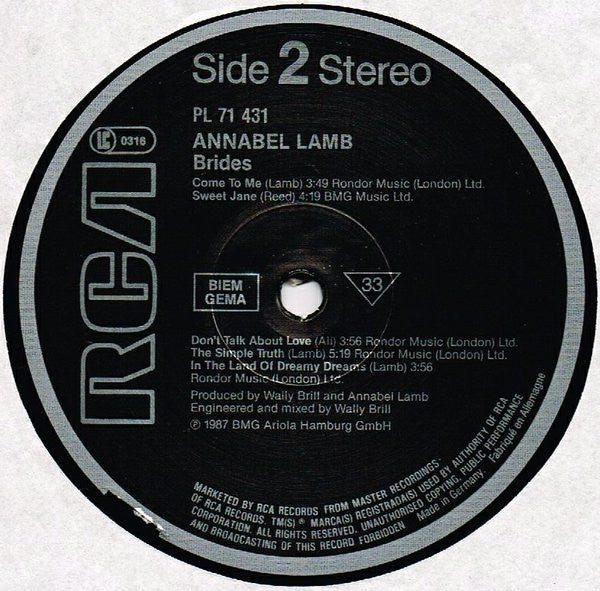 Annabel Lamb – Brides LP vinyl record, image 4 of 10
