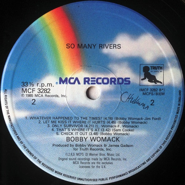 Bobby Womack – So Many Rivers LP vinyl record, image 4 of 4