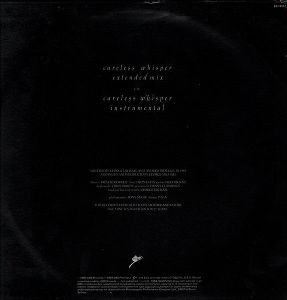 George Michael – Careless Whisper 12" vinyl record, image 2 of 4