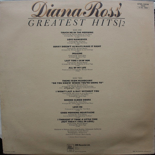 Diana Ross – Diana Ross' Greatest Hits / 2 LP vinyl record, image 2 of 6