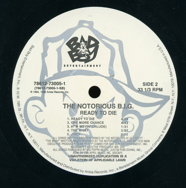 Notorious B.I.G. – Ready To Die (2xLP) LP vinyl record, image 6 of 10
