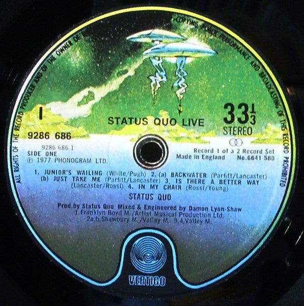 Status Quo – Live (2xLP) LP vinyl record, image 6 of 10