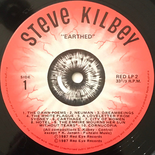 Steve Kilbey – Earthed LP vinyl record, image 4 of 5