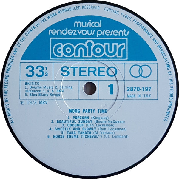 Unknown Artist – Moog Party Time LP vinyl record, image 3 of 5