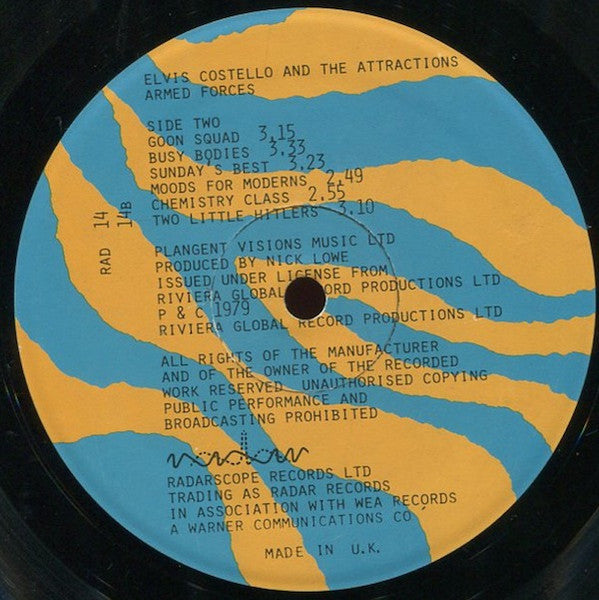 Elvis Costello & The Attractions – Armed Forces LP vinyl record, image 4 of 6