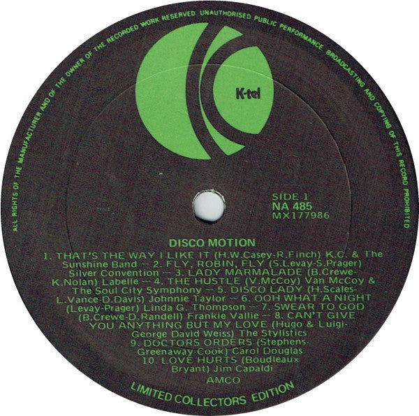 Various – Disco Motion LP vinyl record, image 3 of 4
