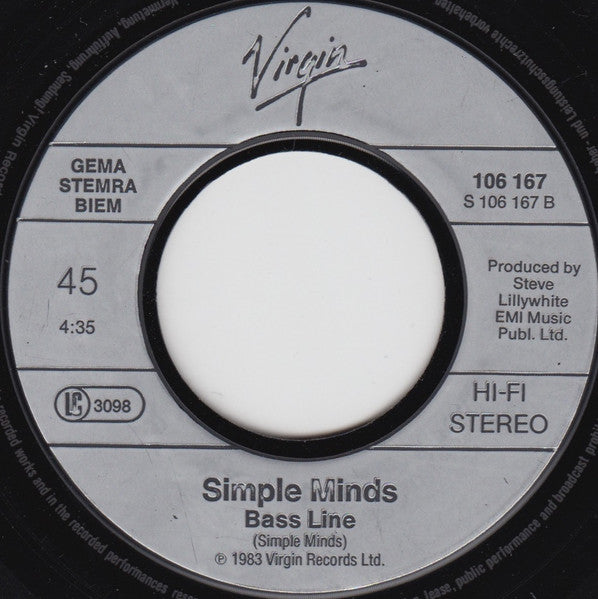 Simple Minds – Speed Your Love To Me 7" vinyl record, image 4 of 4