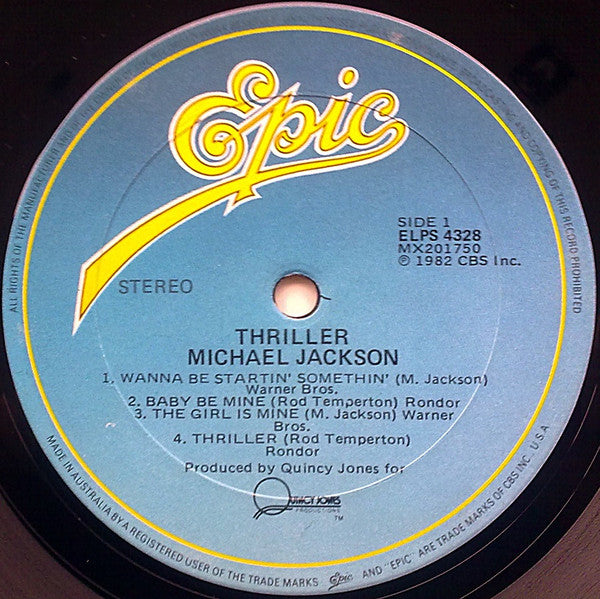 Michael Jackson – Thriller LP vinyl record, image 4 of 7