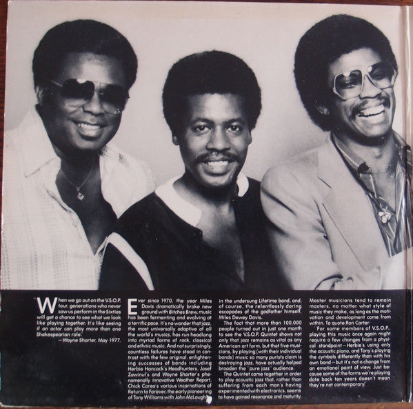 The V.S.O.P. Quintet – The Quintet (2xLP) LP vinyl record, image 2 of 8