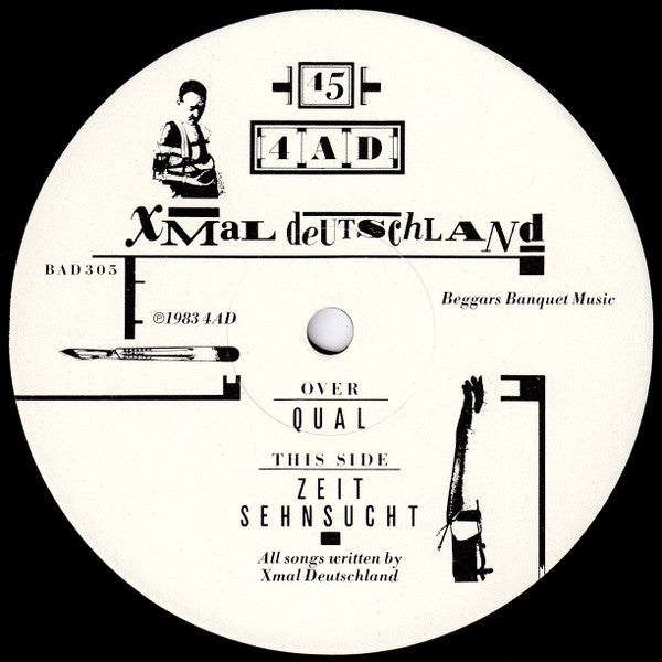X Mal Deutschland – Qual 12" vinyl record, image 4 of 4